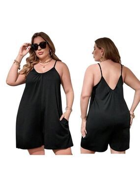 Stylish‎ Black Sleeveless Romper